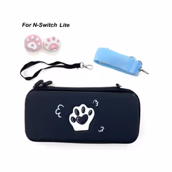 Cat Paw Bag for Nintendos NS Lite Console Joycons Protect Game Bag For NS Switch Storage Bag Lanyad String Game Card Case - B ...