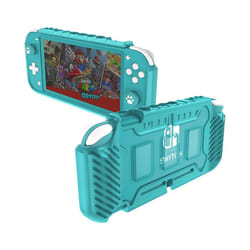Protective Case for Nintendo Switch Lite Accessories with 3 Game Card Slots Grips Cover for Nintendo Switch Case - turquoise