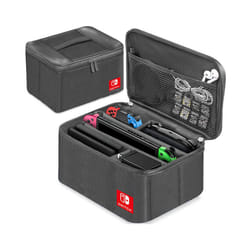 Large Carrying Protective Case For Nintendo Switch Oled Console Pro Controller Travel Storage Bag Case For Switch Accessories - Black