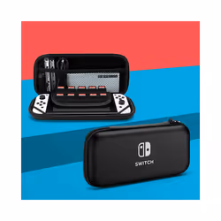 DATA FROG Carrying Case Compatible-Nintendo Switch OLED Storage Pouch Storage Bag for Switch OLED Console Protective Accessories - Gray