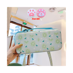 Blue Carry Case Accessories Storage Bag for Nintendos Switch Portable Travel Case for Nitendo Switch Lite Console Accessories ...