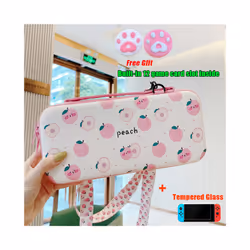 Blue Carry Case Accessories Storage Bag for Nintendos Switch Portable Travel Case for Nitendo Switch Lite Console Accessories ...