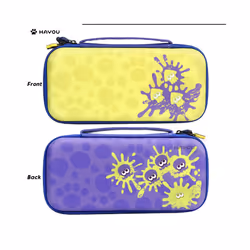 Storage Bag for Nintendo Switch Portable Waterproof Hard Shell for NS Oled Pro Controller/Joycon Carrying Bag - Yellow-Purple ...