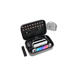Carrying Storage Case Compatible with Nintendo Switch & OLED Model, Switch Case with 18 Game Cartridges Protective Travel - Grey