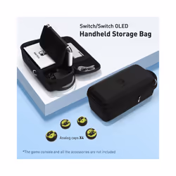 For Nintendo Switch OLED Handheld Storage Bag Large CapacityÂ Carrying Hard Case Built-in Bracket for NS Switch Game Accessor ...