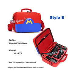 Deluxe Cute Bag for Nintend Switch Portable Protective Hard Carrying Box Soft Lining Nintendo Switch Case Console & Accessories - Style E