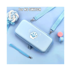 Blue Carry Case Accessories Storage Bag for Nintendos Switch Portable Travel Case for Nitendo Switch Lite Console Accessories - Switch Blue Cat