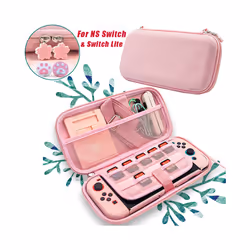 Blue Carry Case Accessories Storage Bag for Nintendos Switch Portable Travel Case for Nitendo Switch Lite Console Accessories - Switch Blue Cat