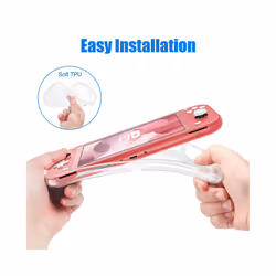 Switch Lite Accessories Bundle - Soft Glitter TPU Protective Case & Screen Protector for Nintendo Switch Lite Carrying Case - Pack G