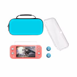 Switch Lite Accessories Bundle - Soft Glitter TPU Protective Case & Screen Protector for Nintendo Switch Lite Carrying Case - ...