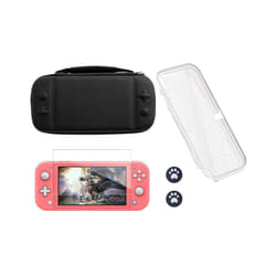 Switch Lite Accessories Bundle - Soft Glitter TPU Protective Case & Screen Protector for Nintendo Switch Lite Carrying Case - Pack E