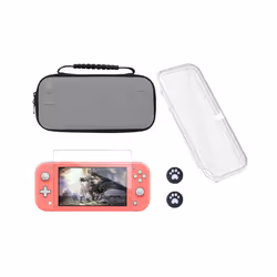 Switch Lite Accessories Bundle - Soft Glitter TPU Protective Case & Screen Protector for Nintendo Switch Lite Carrying Case - ...