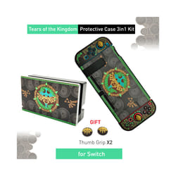 ) 2023 ZD Tears Storage Bag for Nintendo Switch OLED Protective Shell Cover Skin Carrying Case for NS Switch Game Accessories - I(For SWITCH