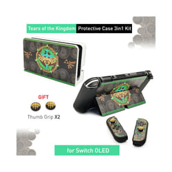 ) 2023 ZD Tears Storage Bag for Nintendo Switch OLED Protective Shell Cover Skin Carrying Case for NS Switch Game Accessories - C(SWITCH OLECD