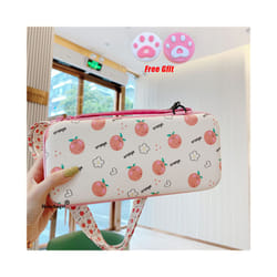 Blue Carry Case Accessories Storage Bag for Nintendos Switch Portable Travel Case for Nitendo Switch Lite Console Accessories - Switch Orange Bag