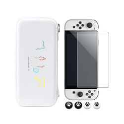 Nintend Switch Case Portable Waterproof Hard Protective Storage Bag for Nintendo Switch OLED Console & Game Accessories - Switch OLED Pack B