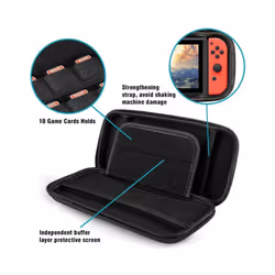 Portable Hard Shell Case for Nintend Switch Water-resistent EVA Carrying Storage Bag for Nitendo switch NS Console Accessories - Pink