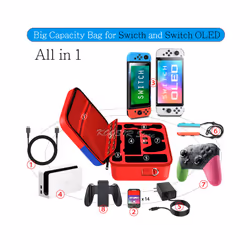 Nintend Switch OLED Console & Gamepad Dustproof Carrying Case Storage Messenger Bag for Nintendo Switch OLED Game Accessories - Small Bag