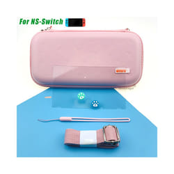 Blue Carry Case Accessories Storage Bag for Nintendos Switch Portable Travel Case for Nitendo Switch Lite Console Accessories - For Switch Pink