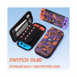 Scarlet Violet For Nintendo Switch OLED EVA Carrying Case Set Bag Base Housing Keycap Shell Game Accessories - SW OLED Bag-Ca ...