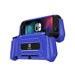 For Nintendo Switch Lite Protective Case Cover Ergonomic Handle Grip Holder AntiScratch Shock-Proof Protector Back Shell - Blue
