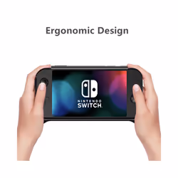 For Nintendo Switch Lite Protective Case Cover Ergonomic Handle Grip Holder AntiScratch Shock-Proof Protector Back Shell - Blue
