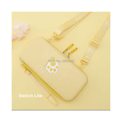 Portable Hard Shell Case for Nintend Switch Lite Carrying Storage Bag for Nintendo Switch NS Console Joycon Game Accessories - Yellow switch lite