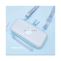 Portable Hard Shell Case for Nintend Switch Lite Carrying Storage Bag for Nintendo Switch NS Console Joycon Game Accessories - Blue switch lite