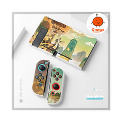 Soft Protective Cover For NS Switch/oled Genshin Anime Characters TPU Material Anti-slide Washable Anti-fall Decorative - White