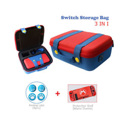 ) New Nintend Switch Storage Bag Mari Style Protective Carrying Case for Nintendo Switch OLED Game Accessories Gamer Gift - L(Normal Switch