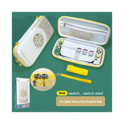 For Nintendo Switch Case Storage Bag for The Legend of Zelda Tears of the Kingdom Theme Switch Oled Game Hard Box Accessories - white