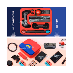 Deluxe Cute Bag for Nintend Switch Portable Protective Hard Carrying Box Soft Lining Nintendo Switch Case Console & Accessories - Only 1 Small Bag