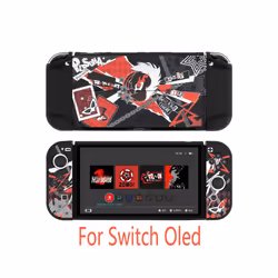 Hard Crystal Console Shell TV Dock Stand Protective Case Bag For Nintendo Switch Oled NS Joy-Con Cover Game Card Box Protecto ...