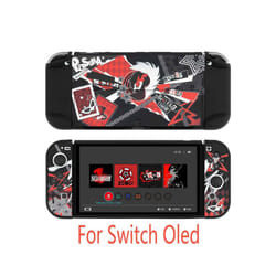 Hard Crystal Console Shell TV Dock Stand Protective Case Bag For Nintendo Switch Oled NS Joy-Con Cover Game Card Box Protector - For Switch Oled