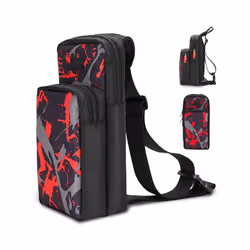 Portable Travel Carrying Case for Nintendo Switch, Durable Shoulder Storage Bag Fashion Backpack for Switch/Switch Lite - Black