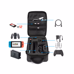 luxury Carrying Backpack for Nintendo Switch Accessories Joy-con Game Host Case cover Shoulder Bag Pouch for Nintendo Switch - Just Big bag