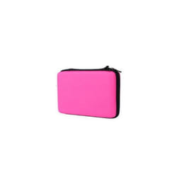 2DS EVA Protector Hard Travel Carry Case cover Pouch bag Clear Touch Film Screen Guard Silicone Case For Nintendo Nintend - Pink bag