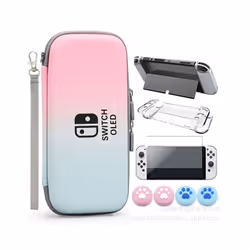 Carrying Case Storage Bag for Nintendo Switch OLED Travel Protective Case Hard Shell Cover Portable Pouch Switch Accessories ...