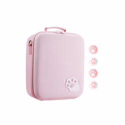 Large Hard Travel Carrying Pouch Case Bag for NS Switch OLED System Console and Controllers Game Accessories Storage - A