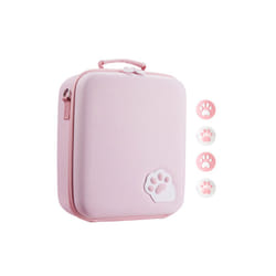 Large Hard Travel Carrying Pouch Case Bag for NS Switch OLED System Console and Controllers Game Accessories Storage - A