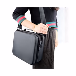 Portabl NS Sotrage Shoulder Bag Hard EVA Carrying Case Waterproof Cover Handbag Compatible Nintendo Switch OLED Game Accessories - Black