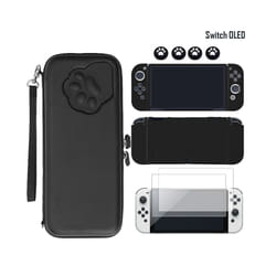 For Nintendo Switch OLED Paw Carry Case Bag Soft Protective Skin Cover For NintendoSwitch OLED Accessories Storage - Pack C