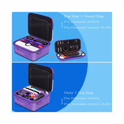 For Nintendo Switch OLED Storage Carrying Case Nintendo Switch Zelda Tears of The Kingdom Theme Hard Cover Shell Shoulder - Small Bag 4