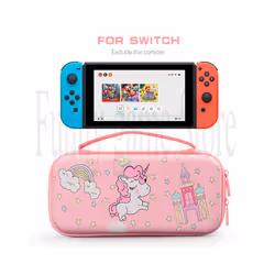 Unicorn Hard Carrying Case for Nintendo Switch & Switch Oled Pink Portable Travel Case Accessory Protective Bag Cover  For -  ...