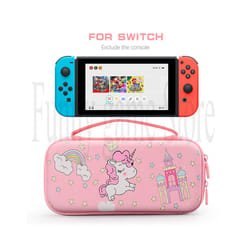 Unicorn Hard Carrying Case for Nintendo Switch & Switch Oled Pink Portable Travel Case Accessory Protective Bag Cover  For - Blue
