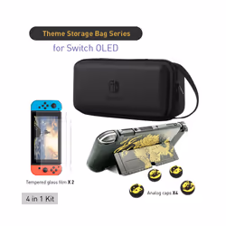 ) For Nintendo Switch OLED Handheld Storage Bag Large CapacityÂ Carrying Hard Case Built-in Bracket for NS Switch Game Access ...
