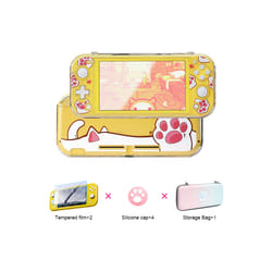 DATA FROG Cute Pink Switch Hard Protective Case Compatible-Nintendo Switch Lite Animal For NS Lite Kawaii Game Accessories - A set E