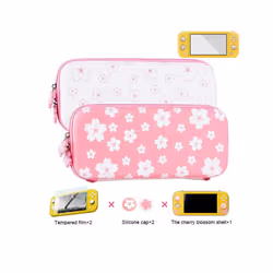 DATA FROG Carrying Case For Nintendo Switch Crystal Protective Case Portable Travel Storage Bag For Nintendo Switch Lite - Fo ...