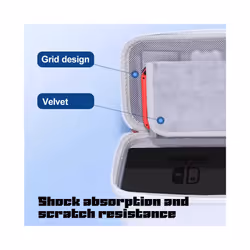 For Nintendo Switch OLED Lite Storage Bag NS Hard Case Box Large Capacity Game Console Portable Bags With Stand Card Slot - NS Black