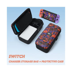 Scarlet Violet For Nintendo Switch OLED EVA Carrying Case Set Bag Base Housing Keycap Shell Game Accessories - Switch CSBag-Case